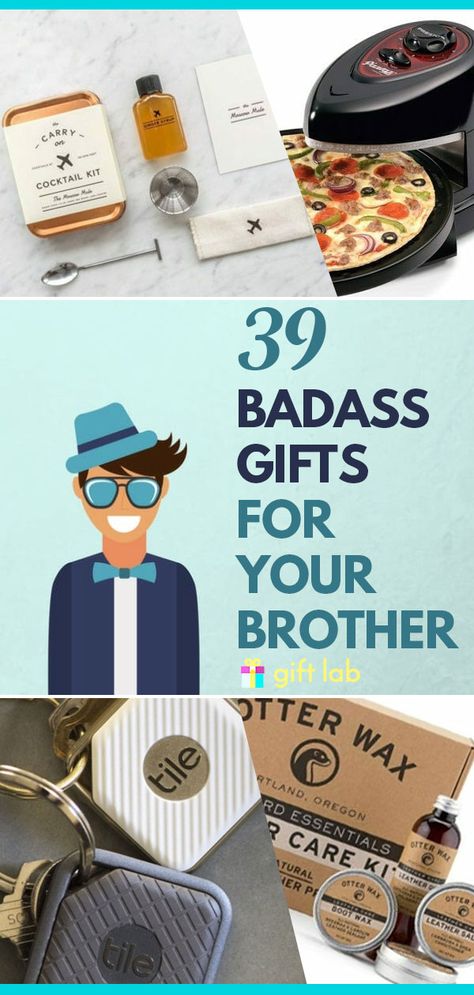 Good Gifts For Brother, Brother In Law Birthday Gifts, Little Brother Birthday Gifts, Sisters Boyfriend Gift, Brothers 21st Birthday Gift Ideas, Cool Gifts For Brothers, Man Birthday Present Ideas, Brother And Sister Gift Ideas, Gifts For Brothers Wedding