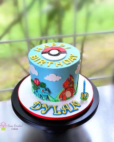 Pokemon Cake Buttercream Cake All edible Cake Hand Drawing on Fondant Buttercream Pokemon Cake, Pokémon Cakes, Pokemon Cake, Cake Buttercream, Boy Birthday Cake, Edible Cake, Boys Birthday, Hand Drawing, Buttercream Cake