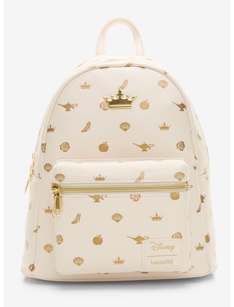 Disney Princess Loungefly Backpack, Loungefly Backpack Aesthetic, Loungefly Disney Backpack, All The Disney Princesses, Disney Loungefly Backpack, Disney Mini Backpack, Tiny Backpack, Pastel Clothing, Lounge Fly