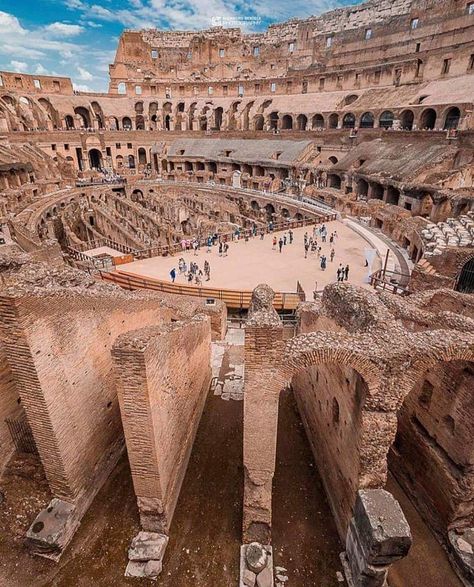 Inside the Colosseum, Rome, Italy Colleseum Rome, Rome Italy Colosseum, Monte Everest, Colosseum Rome, Italian Life, The Colosseum, Italy Map, Roman History, Ancient Architecture