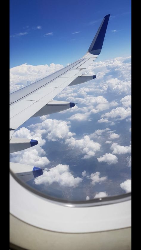 #airplane #india #indigo #clouds Indigo Flight Take Off Video, Indigo Plane Snap, Indigo Flight Aesthetic, Indigo Cabin Crew Aesthetic, Indigo Flight Window View, Indigo Flight Snap, Airplane Snapchat, Airplane Snap, Flight Selfie