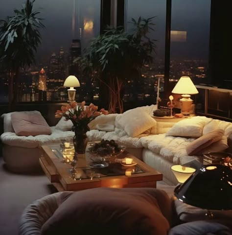 90s Aesthetic Interior Design, Vintage Luxury Apartment, 80’s Interior Design, 80s Condo, 90s Penthouse, 80s Style House, 80s Luxury Aesthetic, 1980 Interior Design, 80s Decor Interior Design