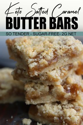 Salted Caramel Butter Bars, Caramel Butter Bars, Keto Caramel Sauce, Keto Caramel, Galletas Keto, Caramel Butter, Salted Caramel Bars, Crumb Bars, Keto Bars