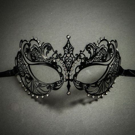 Masquerade Mask Diy, Masquerade Mask Black, Black Masquerade, Black Masquerade Mask, Masquerade Outfit, Masquerade Ball Party, Venetian Masquerade Masks, Masquerade Theme, Masquerade Wedding