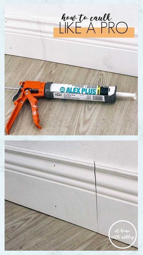 How To Redo Baseboards, Caulking Tips Baseboards, Caulk Baseboards Gap, Caulking Hacks Tips And Tricks, How To Caulk Baseboards Tips And Tricks, Caulking Baseboards Gap, Easy Caulking Tips, Caulking Baseboards To Floor, Baseboard Caulking