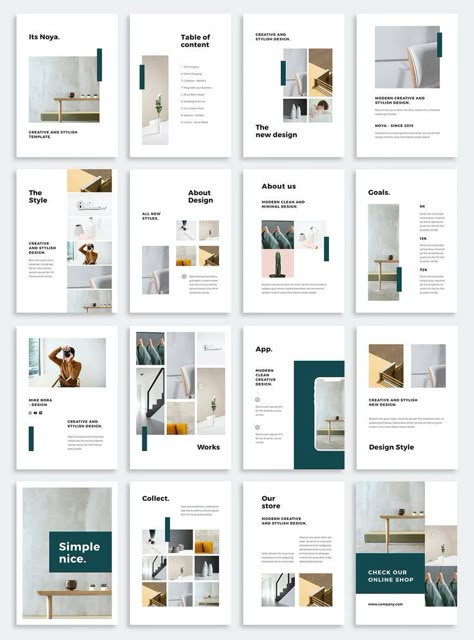 Vertical Brochure Design, Vertical Presentation Design, Minimal Brochure Design, Catalogue Layout Design, Corporate Catalogue, Mind Mapping Ideas Creative Design, Template Yearbook, Business Model Canvas Templates, Template For Ppt