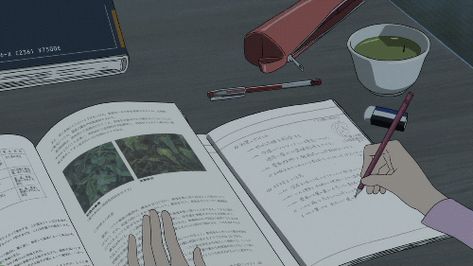 Aesthetic Anime Gifs Study, Studio Ghibli Studying Gif, Anime Exam Aesthetic, Writing Gif Aesthetic, Studying Gif Student Aesthetic, Anime Studying Gif, Studying Gif Student, Study Gif Aesthetic, Study Images Student