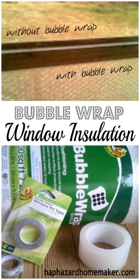 Quick & easy DIY Bubble Wrap insulation on those cold and drafty windows to save on heat costs. Can also provide some privacy, while still allowing plenty of light into the room. haphazardhomemaker.com #winterizing #bubblewrapwindows Winterizing Mobile Home, Weather Proofing Windows, Block Heat From Windows Diy, How To Insulate Sliding Glass Doors, Winterize Windows Diy, Seal Windows For Winter Diy, Rv Window Insulation Diy, Bubble Wrap On Windows, Insulating Windows For Winter Diy