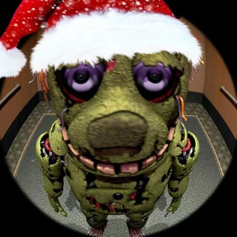 Fnaf Funny Pfp, Fnaf Security Breach Pfp, Fnaf Christmas Pfp, Christmas Discord Pfp, Ugly Pfp, Christmas Fnaf, Springtrap Pfp, Fnaf Reference, Funny Pfps