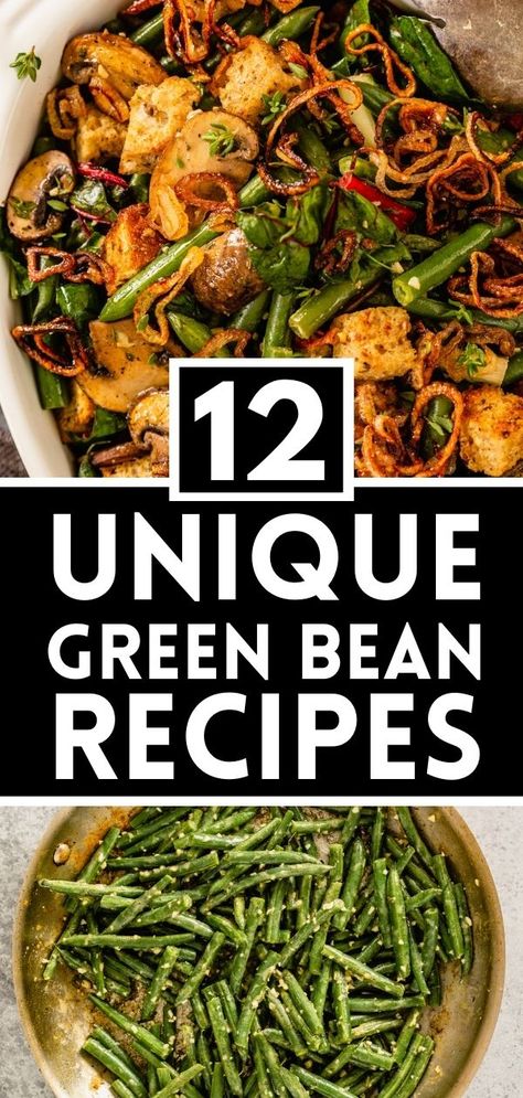 There aren’t many vegetables that are as versatile and satisfying as the crisp-tender green bean. I’ve rounded up 12 unique green beans recipes that showcase its versatility and willingness to take on just about any flavor. French Green Bean Recipes, Green Bean Side Dish Recipes, Green Bean Recipes Healthy, Green Vegetable Recipes, Easy Green Bean Recipes, Fresh Green Bean Recipes, Seasoned Green Beans, Green Beans Side, Healthy Green Beans