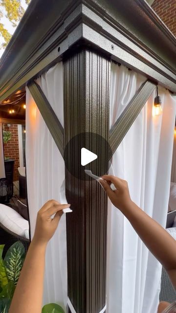 ✨Stacyann✨Interior Designer | Content Creator | Mother of 2 | on Instagram: "Curtains can completely change a space.  Shop @thehues.home and receive 25% off their entire website.  Use discount code: Stacyann25  Product name: Custom UVShield Canvas Outdoor Gazebo Curtains Sidewalls (custom zippers added)  https://www.thehues.com/  #amazonprime #amazinprimevideo #homeinterior #amazonprimeweek #stylingvideo #stylingtutorial #designer #homedecoration #homedecor #reel #outdoorspace #designinspiration #diningroomdecor #livingroomdecor #interior #house #docoration #explorepage #furniture #homedesign #decor #reelsinstagram #homeinteriordesign #homegoods #interiors123 #amazondeals #amazonhomedecor #amazonhome #amazonmusthave #homeinspiration #homedesign" Outdoor Gazebo Curtains, Gazebo Curtains, Outdoor Gazebo, Patio Curtains, Outdoor Gazebos, Amazon Home Decor, African American Hairstyles, Amazon Home, 2 On