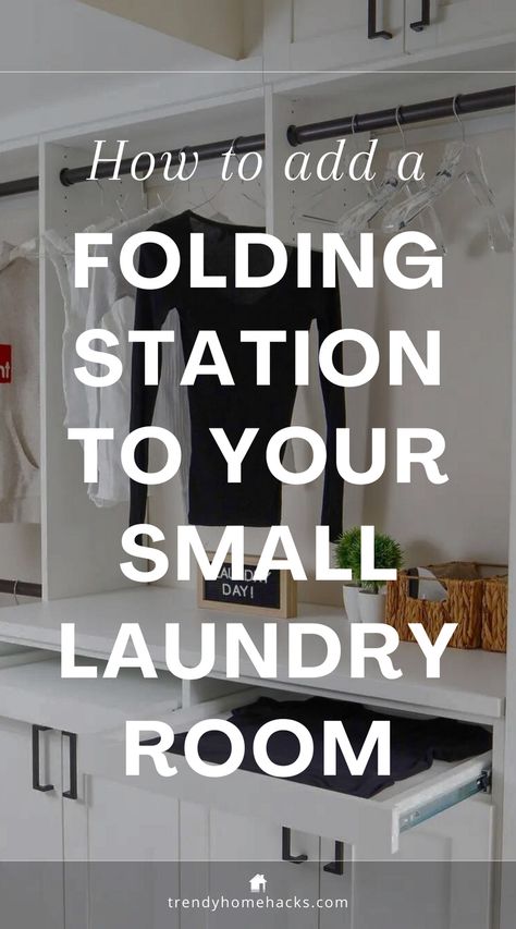 This article is tailored to individuals seeking to elevate both the aesthetic appeal and practicality of their living spaces by incorporating a folding station into their compact laundry room. 

Providing insightful and actionable advice, we will delve into the steps to seamlessly integrate this feature, turning laundry day from a tedious task into a delightful experience.

Click to read more! Folding Station Laundry Room, Laundry Room Folding Station Ideas, Laundry Room Folding Station, Laundry Folding Station, Folding Table Diy, Folding Station, Laundry Folding Tables, Compact Laundry Room, Stackable Laundry