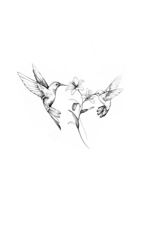 Hummingbird In Flowers Tattoo, Sideways Tattoo On Arm, Hummingbird Tattoo Flowers, Feminine Hummingbird Tattoos, Balance Of Opposites Tattoo, Cool Shaded Tattoos, Black White Hummingbird Tattoo, Hummingbirds And Flowers Tattoo, Two Humming Bird Tattoo