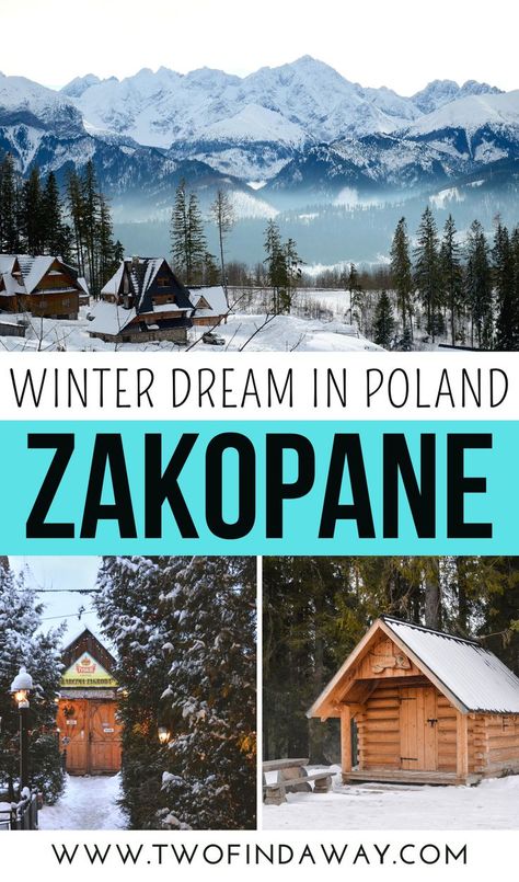 Start planning your dream Winter vacations and discover the amazing town of Zakopane in Poland, a dreamy Winter wonderland. Best Reasons to Visit Zakopane, Poland I Poland Travel I Where to go in Poland I Poland Itinerary I Places to Visit in Poland I Things to do in Zakopane I Adventure Travel in Zakopane I Winter Destination in Europe I Wanderlust Inspiration in Zakopane Poland I Winter Photos I What to See in Poland I Travel Tips Zakopane I Places to Visit in Winter #poland #zakopane Zakopane Poland, Winter Travel Destinations, Visit Poland, Road Trip Europe, Eastern Europe Travel, Poland Travel, Europe Trip Itinerary, Zakopane, European Destinations