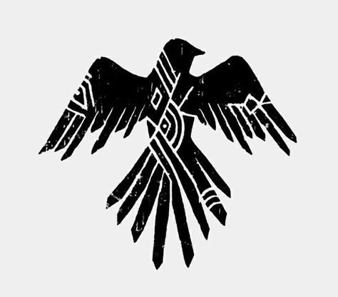 Viking Tattoo Symbol, Native Tattoos, Rune Tattoo, Crow Tattoo, Fantasy Tattoos, Norse Tattoo, Raven Tattoo, Nordic Tattoo, Celtic Tattoos