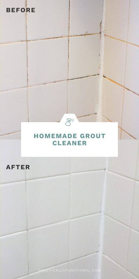 Clean Orange Shower Grout, Shower Grout Cleaner, Grout Refresh, Bathroom Tile Grout, Clean Shower Grout, Homemade Grout Cleaner, Cleaning Shower Tiles, Baking Soda Cleaner, Cleaning Bathroom Tiles