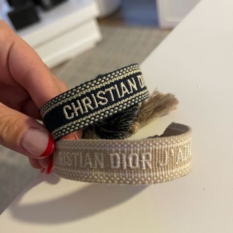 Dior Embroidered Bracelet, Christian Dior Jadior Bracelet, Dior Tassel Bracelet, Dior Bracelets Aesthetic, Dior Fabric Bracelet, Dior Jewelry Set, Christian Dior Bracelet Woven, Jadore Dior Bracelet, Cristian Dior Bracelets