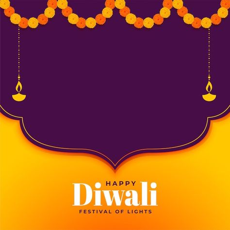 Diwali background with flowers decoratio... | Free Vector #Freepik #freevector #shubh-diwali #diwali-wishes #happy-diwali-deepavali #indian-lamp Happy Diwali Images Hd, Happy Diwali Pictures, Diwali Vector, Diwali Background, Diwali Greeting, Diwali Design, Diwali Poster, Diwali Pictures, Background With Flowers