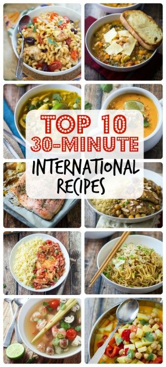 The top 10 foreign, ethnic, and international 30 minute recipes on The Wanderlust Kitchen! Ethnic Food Recipes, International Food Recipes, 30 Minute Recipes, Around The World Food, Foreign Food, Ethnic Food, Favorite Recipes Dinner, International Food, World Recipes