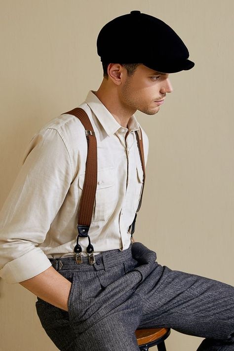 20s Outfit Men, 1920s Mens Fashion Gatsby, Gatsby Mens Fashion, 1920 Mens Fashion, Mens Gatsby Costume, Great Gatsby Men, Gatsby Men, Newsboy Outfit, Great Gatsby Outfit