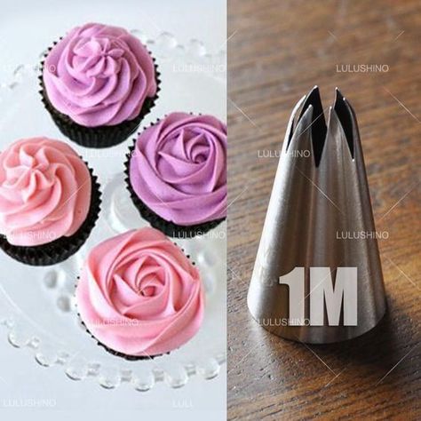 Rose Pastry, Rose Icing, Rose Kitchen, Resipi Kek, Cakes To Make, Cake Piping, Icing Piping, Torte Cupcake, Cake Decorating Piping