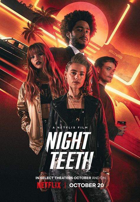 Night Teeth, Movie Character Posters, New Netflix Movies, Netflix Videos, Action Movie Poster, Movies To Watch Teenagers, Netflix Movies To Watch, Movie To Watch List, Wattpad Book Covers