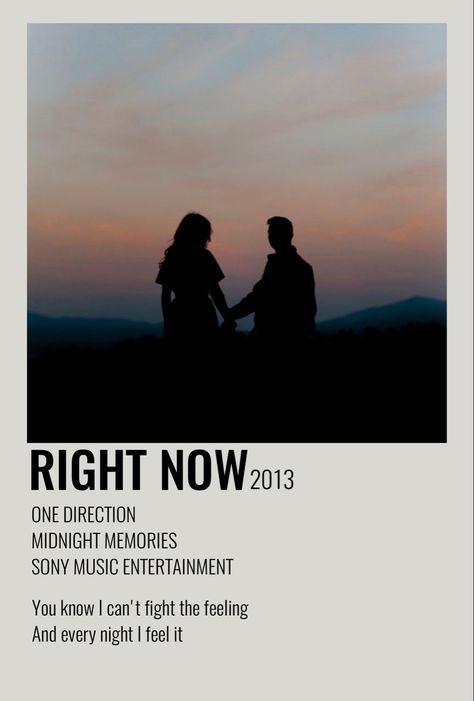 #1d #1direction #onedirection #minimalistpolaroidposter Right Now Song, Right Now One Direction, Song Posters, Polaroid Posters, Music Poster Ideas, Midnight Memories, Summer Songs, Music Posters, Poster Ideas