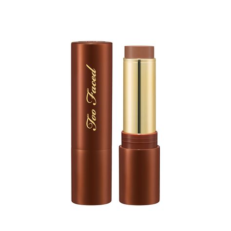 A bronzer and sculpting stick.Say hello to a sun-kissed glow with the Too Faced Chocolate Soleil Melting Bronzing & Sculpting Stick. Add warmth and dimension to the outer edges of your face, forehead, cheekbones, and nose seamlessly, as the multi-use cream-to-powder formula blends easily without tugging. It’s buildable, too, so you can embrace no-makeup makeup or go all-out glam. Oh, and did we mention it smells like chocolate-covered oranges? Makeup Products Bronzer, Two Faced Bronzer, Bronzer Stick, Too Faced Chocolate, Chocolate Souffle, Too Faced Bronzer, Chocolate Lava, Ethereal Makeup, Fancy Makeup