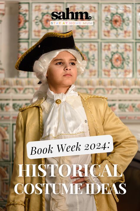 Book Week 2024: Historical Costume Ideas | stayathomemum.com.au Social Studies Teacher Halloween Costume, Famous American Dress Up Day, History Teacher Costume Ideas, Historical Figures Costumes Diy, Women In History Costumes, Historical Figures Costumes, England Costume, Epic Halloween Costumes, Character Halloween Costumes