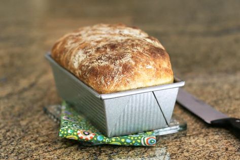 No Knead Bread in Loaf Pan Loaf Bread Recipe, Knead Bread Recipe, Recipes Bread, Baking Bread Recipes, No Knead Bread, No Knead, Bread Machine Recipes, Easy Bread Recipes, Pizza Recipes Dough