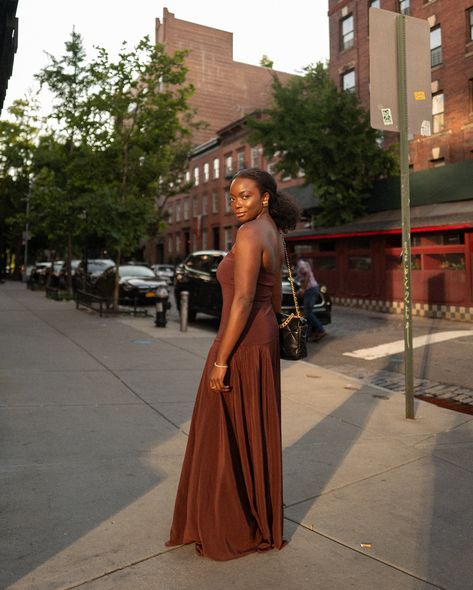 eternal summer 🤎 @esse.studios Esse Studios, Wardrobe Fashion, Fashion Creator, High Neck Midi Dress, Early Fall Outfits, Nyc Style, Corset Midi Dress, Balloon Dress, Eternal Summer