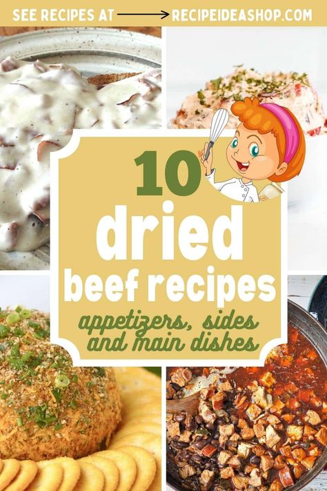 10 Best Dried Beef Or Chipped Beef Recipes - Recipe Idea Shop Dried Chipped Beef Recipes, Recipes Using Dried Beef, Dry Beef Recipes, Recipes With Dried Beef, Keto Beef Jerky Recipe, Chip Beef Gravy, Chipped Beef Recipe, Cream Chipped Beef Recipe, Dried Beef Recipes