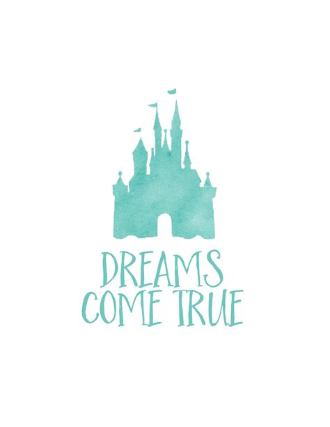 Dreams come true printable Château Disney, Disneyland Quotes, Castle Outline, Chateau Disney, Disney Prints, Disney Amor, Dunia Disney, Foto Disney, Walt Disney Quotes