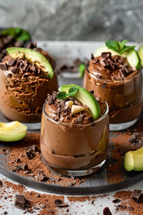 Avocado Chocolate Mousse is a delicious and nutritious choice for any mealtime! 🍫🥑 Made with ripe avocados and rich cocoa, this dessert is a delightful blend of creamy flavors and smooth texture. Quick to prepare and bursting with chocolaty goodness, Avocado Chocolate Mousse is perfect for a refreshing dessert or special treat. Indulge in this vibrant twist on a classic favorite today! 😋🌿 #AvocadoChocolateMousse #HealthyDessert #NutritiousTreat #CreamyDelight Avocado Mousse, Avocado Chocolate Mousse, Unsweetened Cocoa Powder, Avocado Chocolate, Popular Desserts, Refreshing Desserts, Mousse Recipes, Healthy Lifestyle Food, Dessert Options