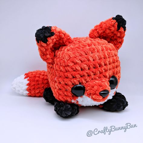 Amigurumi Fox Pattern, Fox Amigurumi, Crocheted Fox Pattern, Easy Crochet Animals, Crochet Animals Free Patterns, Kawaii Crochet, Crochet Amigurumi Free, Fox Pattern, Fun Crochet Projects