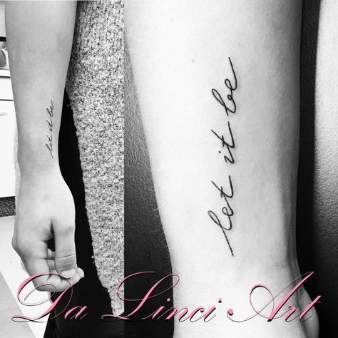 Let It Be Tattoos For Women, Let It Tattoo, Let It Be Tattoo Ideas, Free Spirit Tattoo, Let It Be Tattoo, Beatles Tattoo, Be Tattoo, Spirit Tattoo, Style Writing