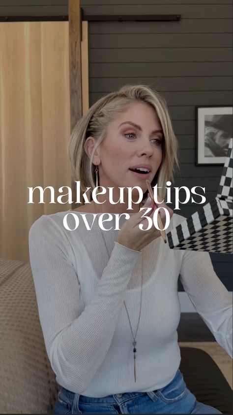 makeup tips. makeup for beginners. under eye makeup tips. foundation. blush. youthful makeup. youthful skin. makeup in your 30s. seint. Makeup In 30s, Makeup For Late 30's Faces, Makeup For Women In 30s, Makeup For 30s, Makeup Over 30, Over 30 Makeup, Jocelyn Mcclellan, Day Time Makeup, Makeup For 35 Year Old Women