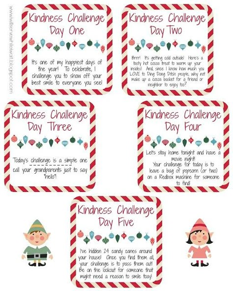 5 Elf on the Shelf Kindness Ideas - Pink Fortitude, LLC Kindness Elf Ideas, Elf On The Shelf Kindness, Elf Shelf Ideas, Kindness Elf, Christmas Kindness, Counseling Classroom, Free Christmas Tags Printable, Kindness For Kids, Elf Printables