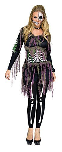 California Costumes Womens Lady Reaper Scary Ghost Demon Costume Black XLarge -- Click on the image for additional details. Skeleton Costume Women, Purple Skeleton, Demon Costume, 3d Skeleton, Skeleton Dress, Womens Costume, California Costumes, Skeleton Costume, Skeleton Bones