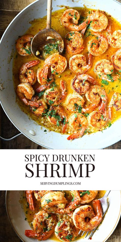 Seafood Marinades Recipes, Spicy Drunken Shrimp, Prawn Entree Recipes, Drunken Prawns Recipe, Shrimp Dishes For A Crowd, Shrimp Recipes Scampi, Dinner For Priest, Best Seafood Dinner Recipes, Bahama Breeze Jerk Shrimp