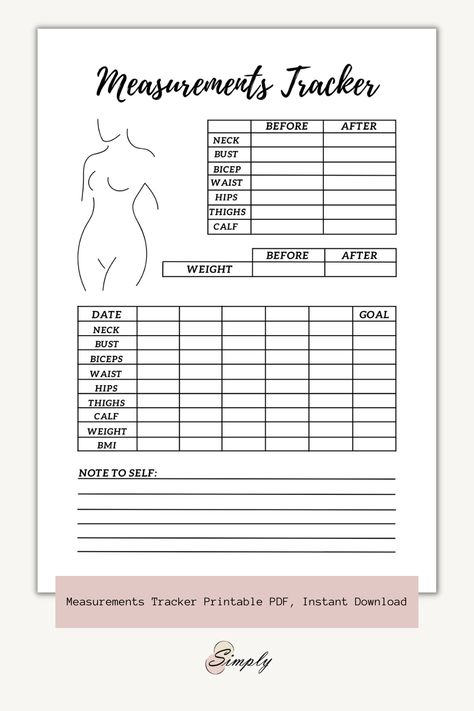 Lost Weight Tracker, Body Check Journal, Body Measurements Tracker, Journal Weight Tracker, Body Journal, Weith Loss Journal, Health And Fitness Journal Ideas, Diet Journal Ideas Planners, Workout Diary