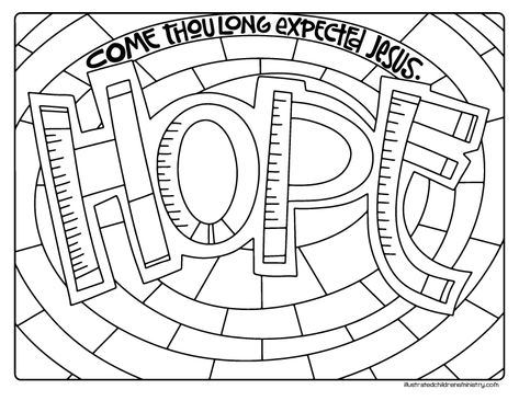 Creative and Engaging Advent Devotions & Activities for Families Advent Hope Activities, Advent Hope Crafts For Kids, Hope Crafts For Kids, Sunday School Advent, Advent Coloring Pages, Hope Activities, Bible Buddies, Advent Hope, Advent Scripture