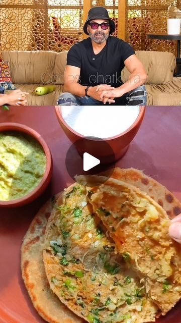 Lauki Paratha Recipe, Roll Paratha, Paratha Roll Recipe, Lauki Recipe, Indian Paratha, Paratha Roll, Bobby Deol, Celebrity Recipes, Paratha Recipe