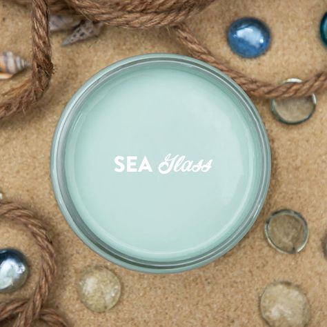 Transform your home decor with Sea Glass furniture paint, the perfect light green with a hint of blue hue for upcycling furniture. Our Dixie Belle paint will help you create a sleek, seaside-inspired style in no time - just add water and enjoy the wave of compliments! Available in 3 sizes: 4 oz, 8 oz, and 16 oz A super easy paint to use. With this furniture paint there is no need to sand, prime, or seal; it's got a beautiful finish that's worth exploring. And if you're feeling adventurous, pleas Behr Recycled Glass Paint Color, Aqua Green Paint Colors, Coastal Kitchen Cabinet Colors, Sea Foam Paint Color, Mint Green Paint Walls, Light Aqua Paint Color, Sea Glass Paint Colors, Light Teal Bathroom, Seaglass Paint Colors