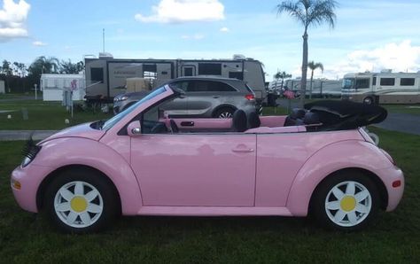 #pinkbeetle #punchbuggy #pinky  #carlashes #pinkbug #vw #newbeetle #windupkey #pink beetle Punchbuggy Aesthetic, Volkswagen Beetle Daisy Rims, Pink Vw Bug, Pink Vw Beetle, Pink Volkswagen Beetle, Pink Beetle, Barbie Car, Volkswagen Beetle Convertible, Bug Car