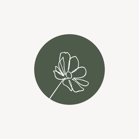 Logo Design Inspiration Flower, Logo Flor, Daisy Logo Design, Daisy Logo, Bloom Logo, Plant Logo, Modern Flower Logo, Florist Branding, Anemone Logo Design