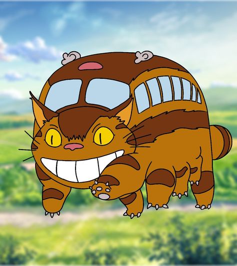 How To Draw Catbus From My Neighbor Totoro 13 Catbus Totoro Drawing, Catbus Tattoo, Ghibli Cat Bus, Studio Ghibli Cat, Catbus Totoro, Cat Bus Totoro, My Neighbor Totoro Cat Bus, Ghibli Cat, Totoro Drawing