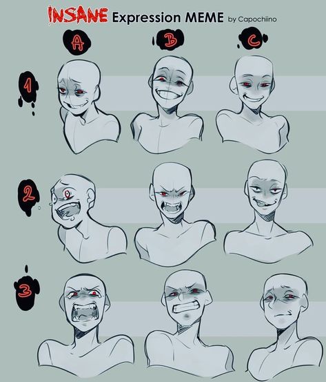 @animeartadvice for more art tutorials! You guys really liked the yandere tutorial, so here’s an extension of that!… Yandere Poses Reference, Facial Expressions Drawing, Drawing Face Expressions, Face Drawing Reference, Drawing Expressions, Face Expressions, Anime Drawings Tutorials, Art Poses, Art Tutorials Drawing