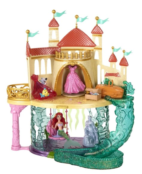 Mermaid Castle, Disney Princess Toys, Mermaid Toys, Disney Princess Dolls, Princess Toys, Barbie Toys, Disney Ariel, Disney Dolls, Princess Dolls