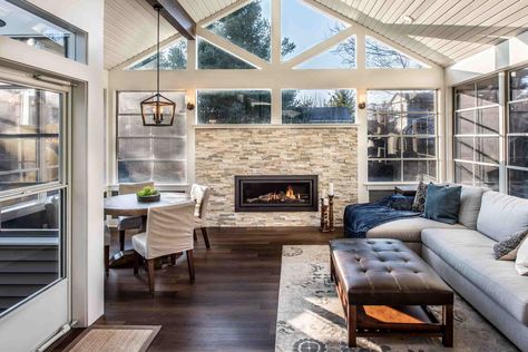 Designing a Three Season Porch to Four Season Room Conversion — Degnan Design-Build-Remodel Sunroom Small, Four Season Room, Four Seasons Room Addition, 3 Season Porch, All Season Room, Three Season Porch, 4 Season Room, Screened Porch Designs, Four Seasons Room